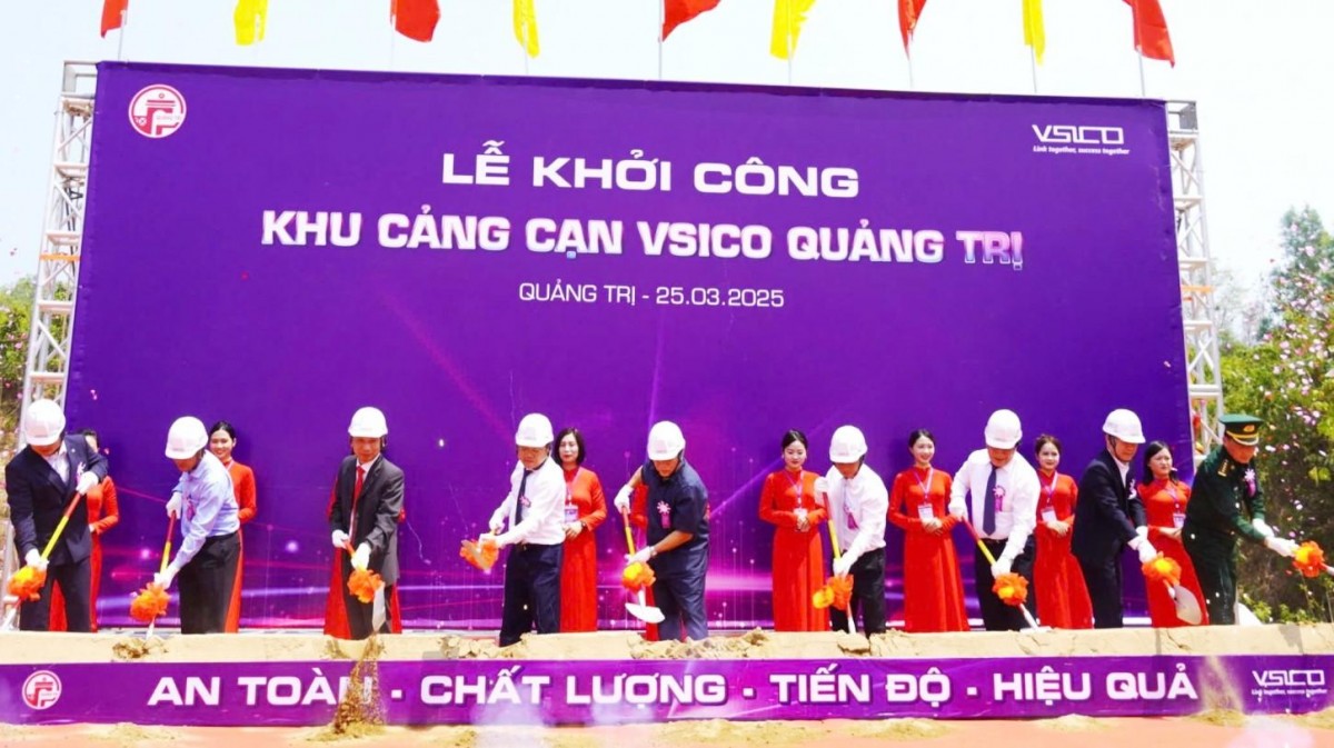 Khởi công Khu Cảng cạn Vsico Quảng Trị: Đẩy nhanh tiến trình đô thị hóa và xây dựng nông thôn mới