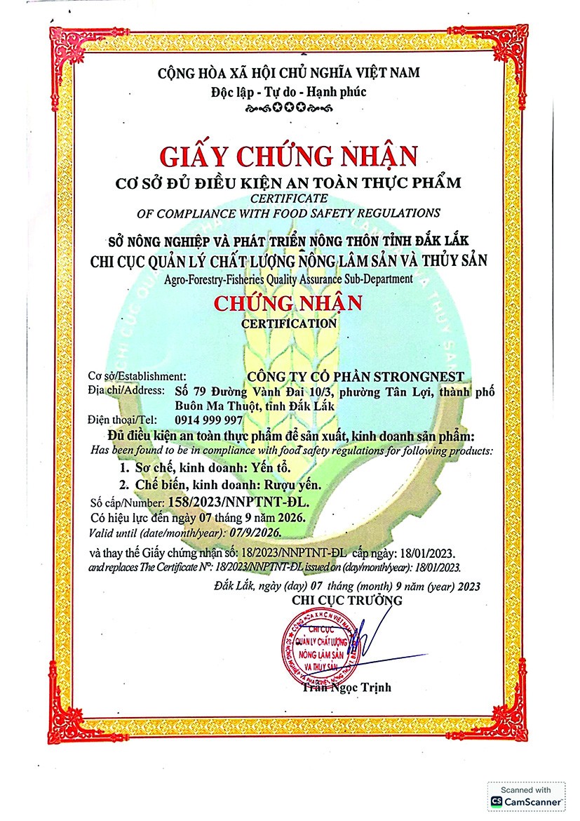 Yến sào Đắk Lắk đa dạng trong khâu chế biến thành phẩm