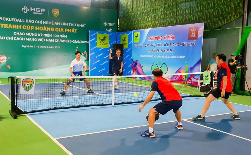 Giải Pickleball chào mừng 100 năm Ngày Báo chí cách mạng Việt Nam