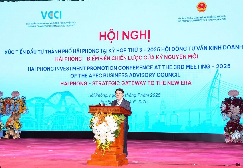 Chủ tịch nước Lương Cường dự Hội nghị xúc tiến đầu tư thương mại Hải Phòng năm 2025