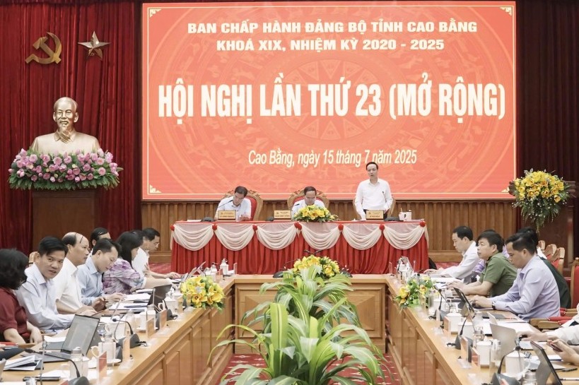 Ban Chấp hành Đảng bộ tỉnh Cao Bằng khoá XIX, tổ chức hội nghị lần thứ 23 (mở rộng)
