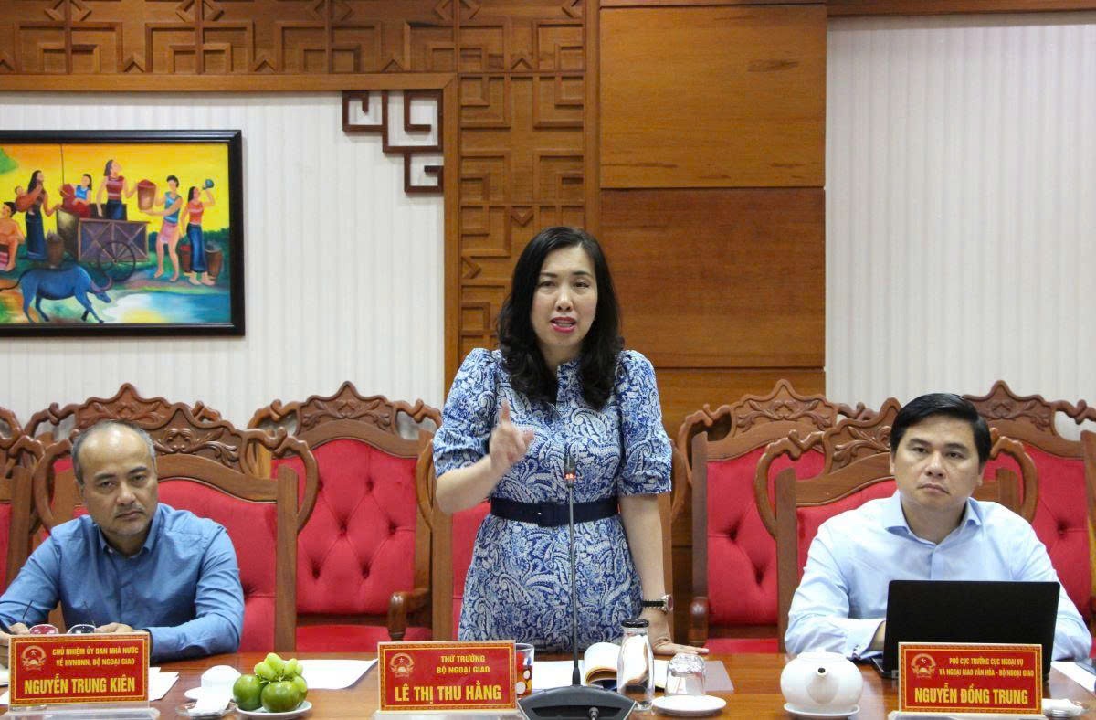 Đoàn công tác Bộ Ngoại giao đến thăm và làm việc tại tỉnh Đắk Lắk