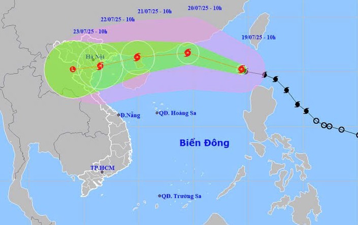 Lâm Đồng ra Công điện khẩn ứng phó bão số 3 - Bão Wipha