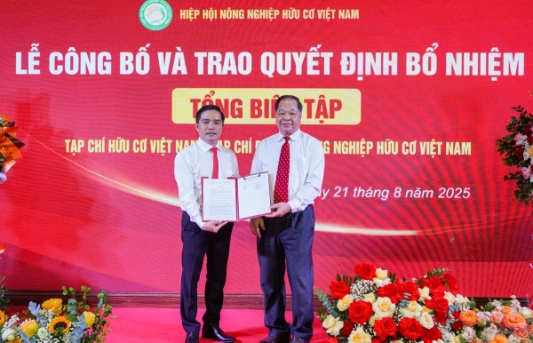 Bổ nhiệm ông Đỗ Ngọc Thi làm Tổng biên tập Tạp chí Hữu cơ Việt Nam