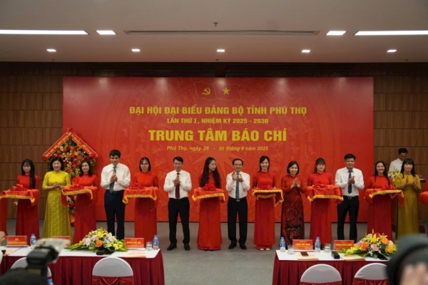 Phú Thọ khai trương Trung tâm Báo chí, sẵn sàng cho Đại hội Đảng bộ lần thứ I