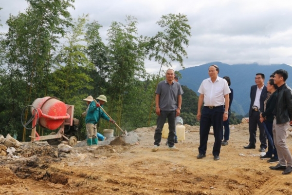 Cao Bằng: Kiểm tra công tác tái định cư và đảm bảo giao thông sau mưa lũ