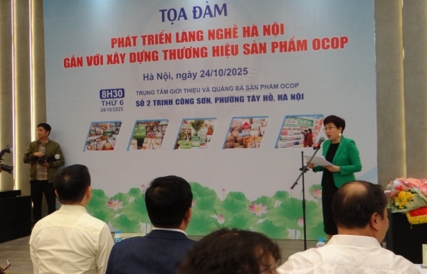 Tọa đàm “Phát triển làng nghề Hà Nội gắn với xây dựng thương hiệu sản phẩm OCOP”
