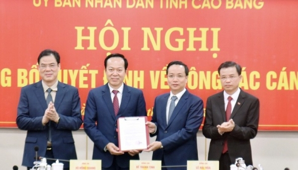 Cao Bằng: Công bố Quyết định của Thủ tướng Chính phủ phê chuẩn kết quả bầu chức vụ Phó Chủ tịch UBND tỉnh