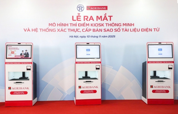 Ra mắt mô hình thí điểm Kiosk thông minh: Agribank đồng hành cùng TP Hà Nội trong chuyển đổi số