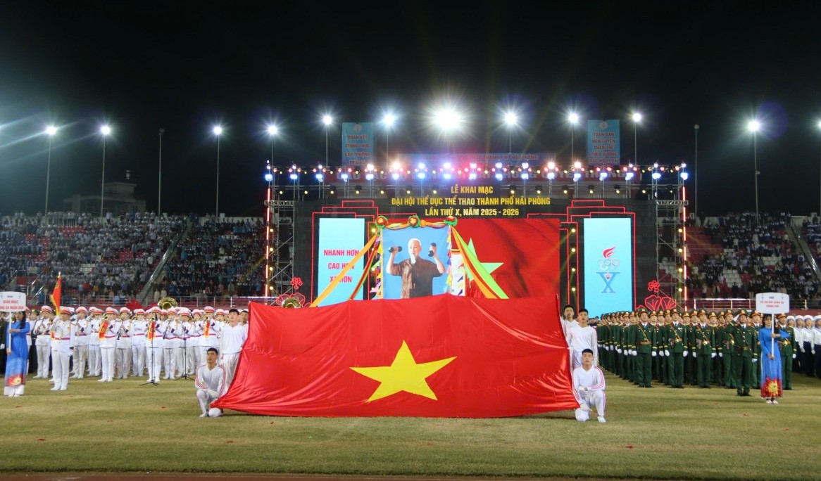 Hải Phòng: Khai mạc Đại hội Thể dục thể thao với sự tham gia của gần 10.000 người
