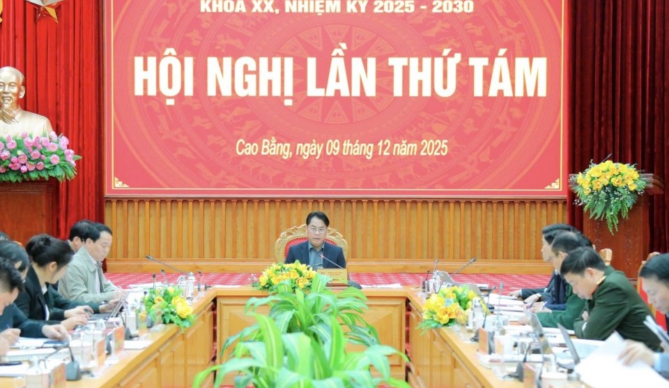 Hội nghị lần thứ 8, Ban Thường vụ Tỉnh ủy Cao Bằng nhiệm kỳ 2025 - 2030
