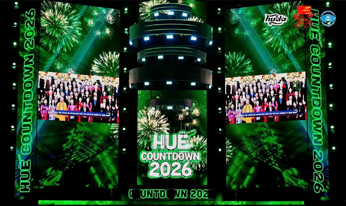 Đêm hội Countdown Huế- Chào năm mới 2026 đầy hy vọng và khởi sắc.