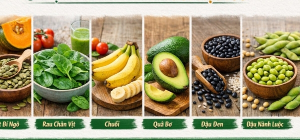 6 thực phẩm giàu magie giúp mọc tóc