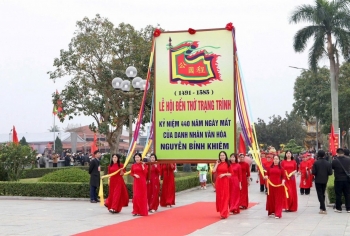 hai phong ky niem 440 nam ngay mat danh nhan van hoa trang trinh nguyen binh khiem