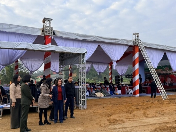 Cao Bằng: Kiểm tra công tác chuẩn bị Lễ khởi công xây dựng Trường Tiểu học Nùng Trí Cao