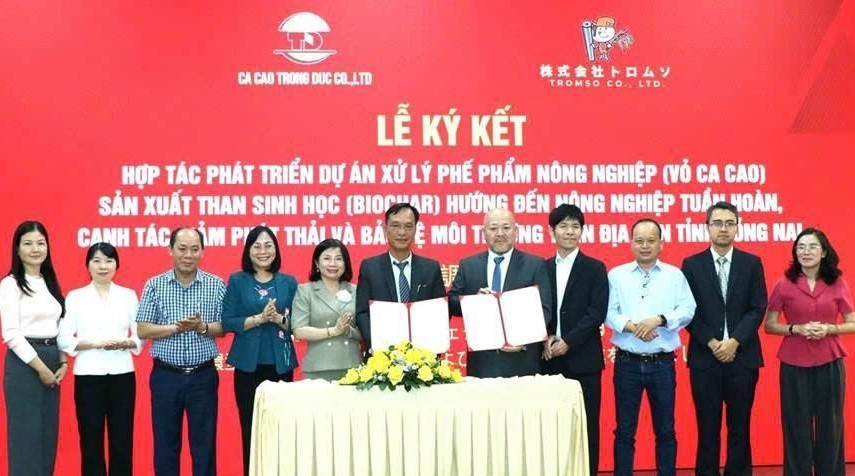 Đồng Nai hợp tác với Nhật Bản phát triển dự án xử lý vỏ ca cao thành than sinh học