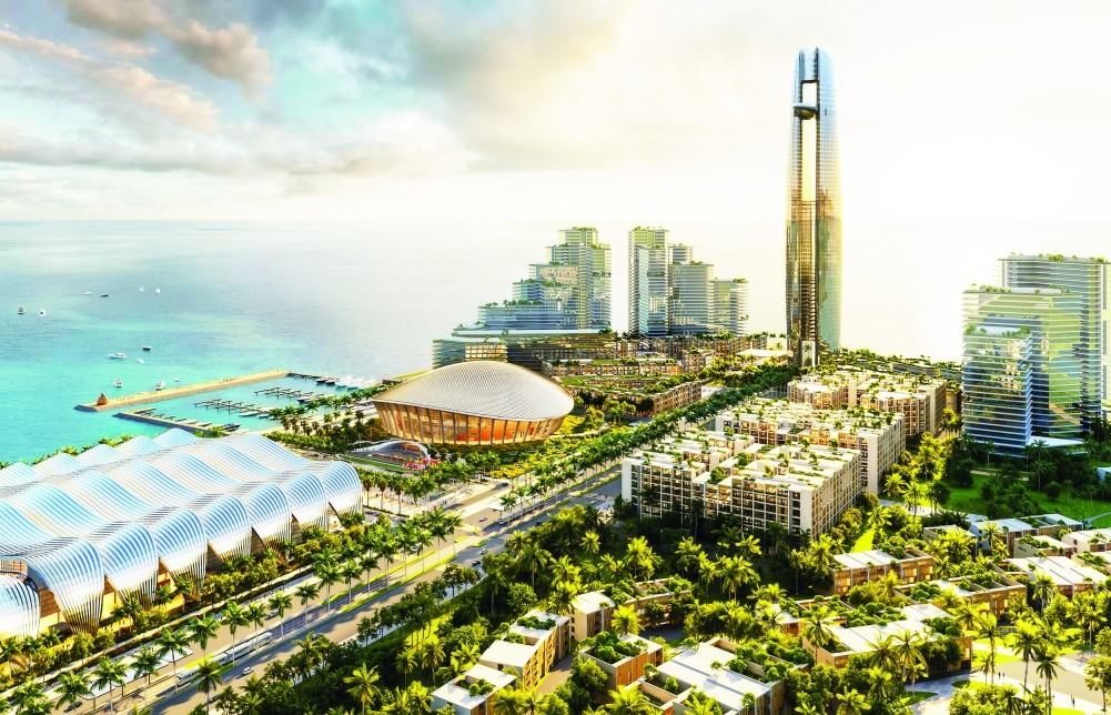 Thi công thần tốc giữa đảo Ngọc: Siêu tổ hợp APEC Phú Quốc dần thành hình