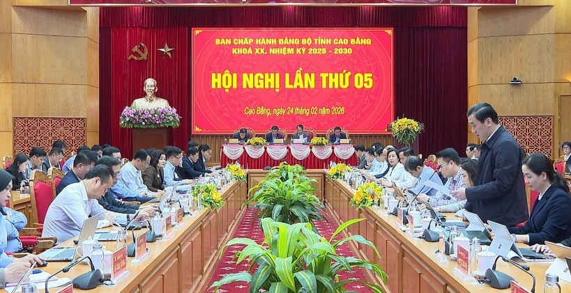 Cao Bằng: Hội nghị lần thứ 5, Ban Chấp hành Đảng bộ tỉnh nhiệm kỳ 2025 - 2030