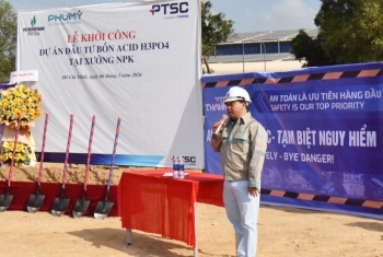 pvfcco phu my khoi cong du an dau tu bon nguyen lieu acid phosphoric