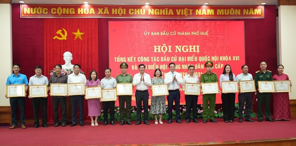 Tp. Huế: Tổng kết công tác bầu cử đại biểu Quốc hội khóa XVI và đại biểu HĐND các cấp