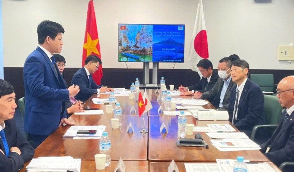 Đoàn công tác tỉnh Quảng Trị thăm và làm việc tại tỉnh Yamanashi, Nhật Bản
