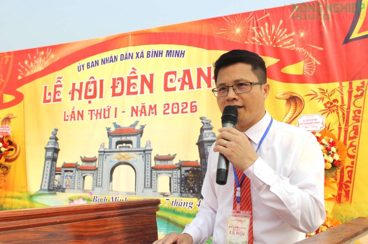 Trang trọng khai hội Đền Canh, xã Bình Minh lần thứ nhất năm 2026