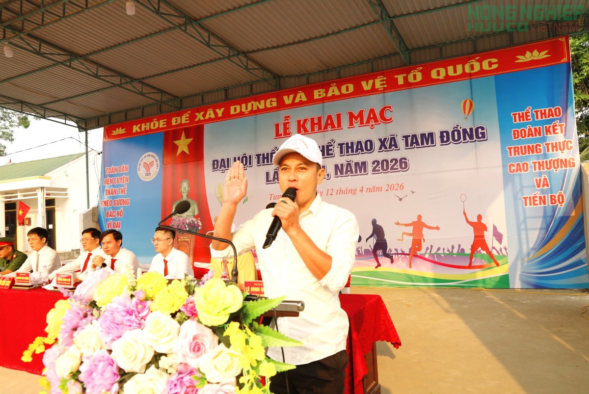 Khai mạc Đại hội Thể dục Thể thao xã Tam Đồng, lần thứ nhất năm 2026