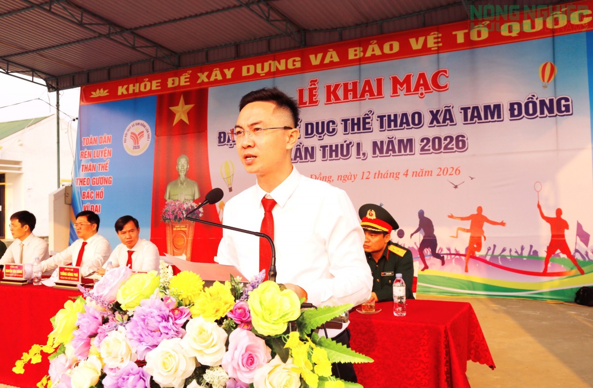 Khai mạc Đại hội Thể dục Thể thao xã Tam Đồng, lần thứ nhất năm 2026