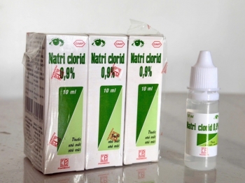 Thu hồi toàn quốc lô thuốc nhỏ mắt Natri clorid 0,9% không đạt tiêu chuẩn chất lượng