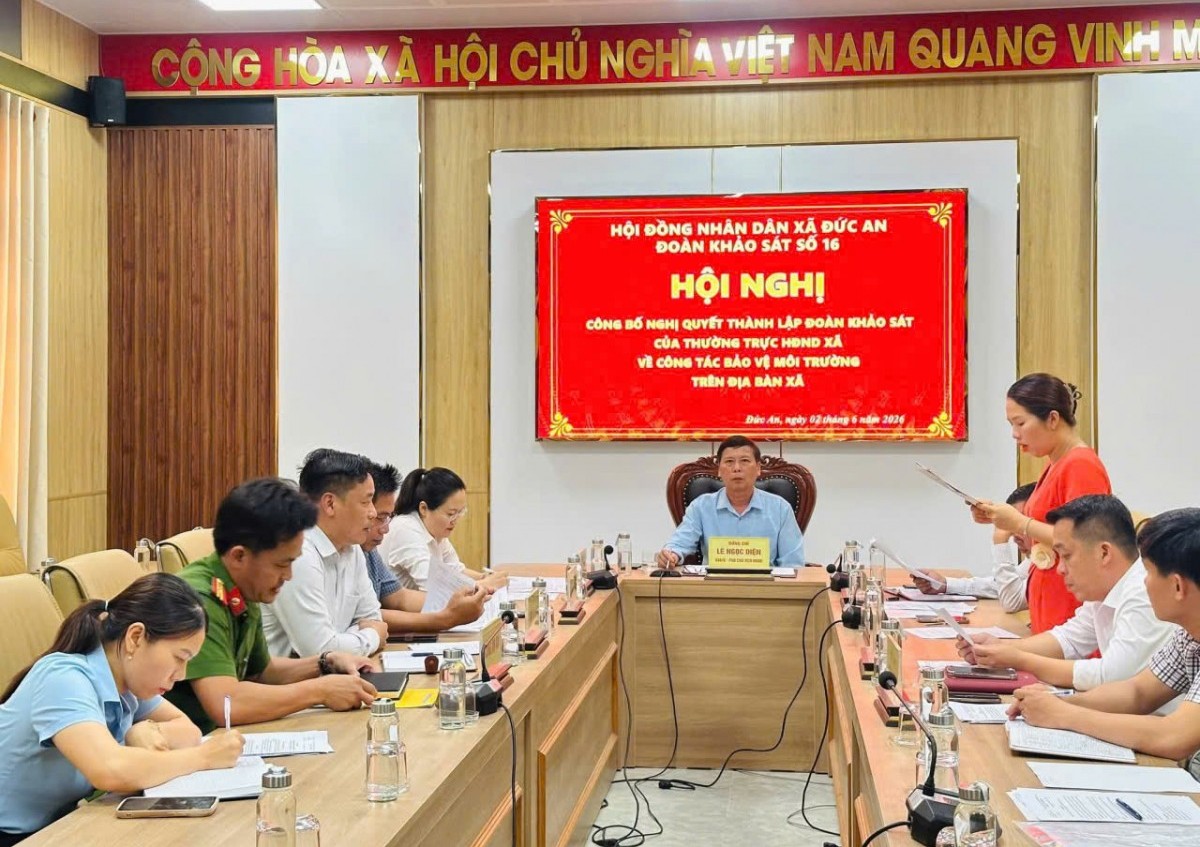 Lâm Đồng: HĐND xã Đức An thành lập Đoàn giám sát công tác bảo vệ môi trường trên địa bàn xã