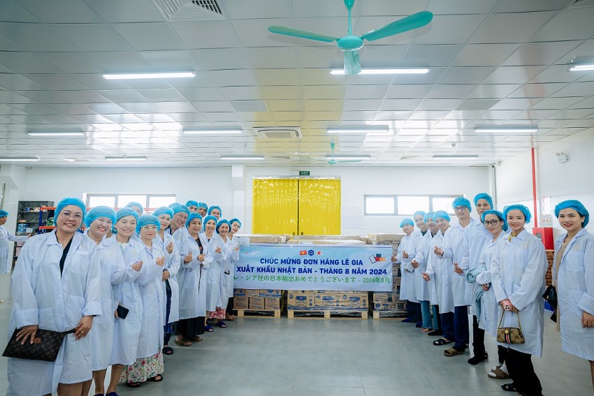 Lô hàng nước mắm Lê Gia xuất khẩu sang thị trường Nhật Bản. 