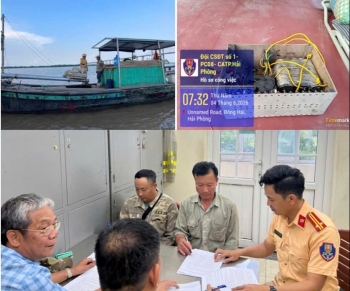 Hải Phòng: Ngăn chặn 2 trường hợp khai thác thủy sản bằng kích điện trên sông
