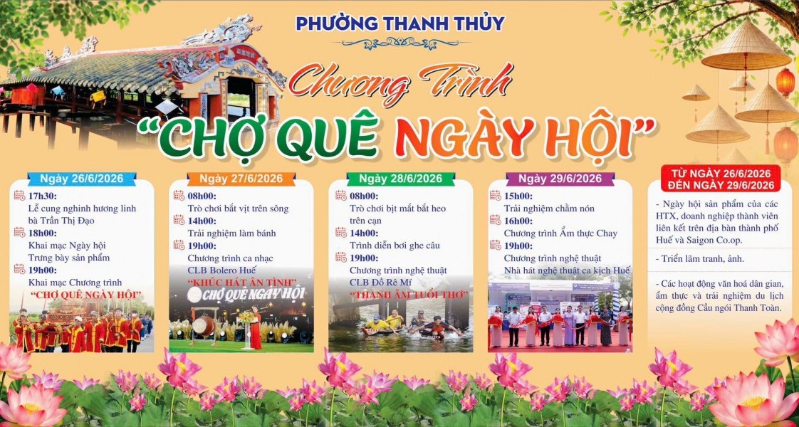 “Chợ quê ngày hội” - Đánh thức hồn quê bên Cầu ngói Thanh Toàn