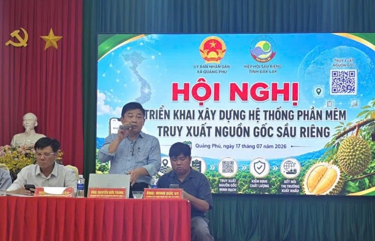 Đắk Lắk triển khai hệ thống truy xuất nguồn gốc sầu riêng, nâng cao giá trị ngành hàng
