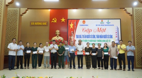 Phân bón Cà Mau trao tặng 600 triệu đồng tri ân gia đình chính sách nhân kỷ niệm 79 năm Ngày Thương binh - Liệt sĩ