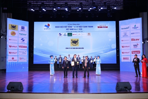 Phân bón Bình Điền trong Top 10 "Nhãn hiệu Nổi tiếng Việt Nam 2026"