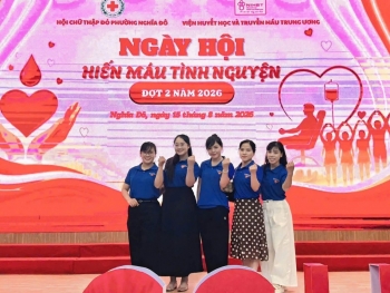 truong tieu hoc nghia tan tich cuc tham gia ngay hoi hien mau tinh nguyen dot 2 nam 2026
