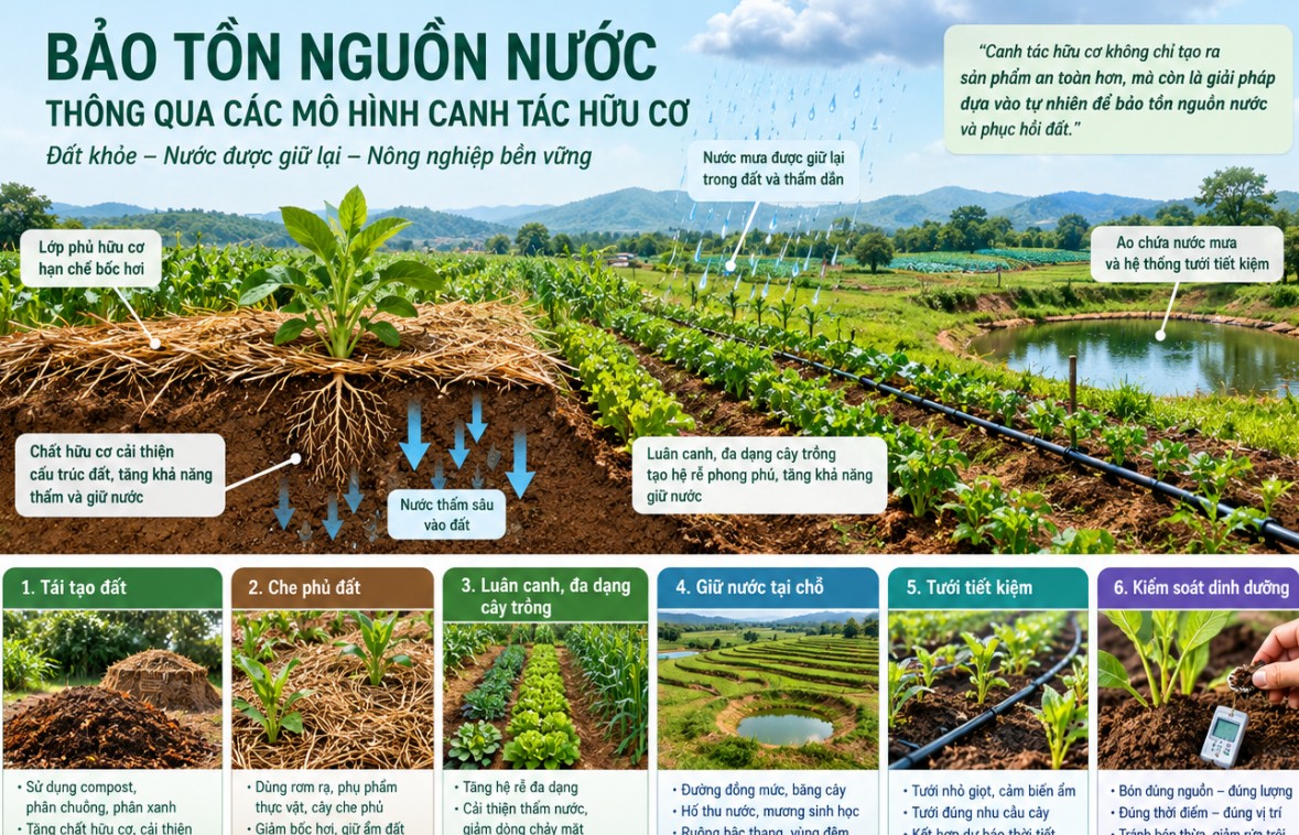 bao ton nguon nuoc thong qua cac mo hinh canh tac huu co luan giai duoi goc nhin chuyen gia