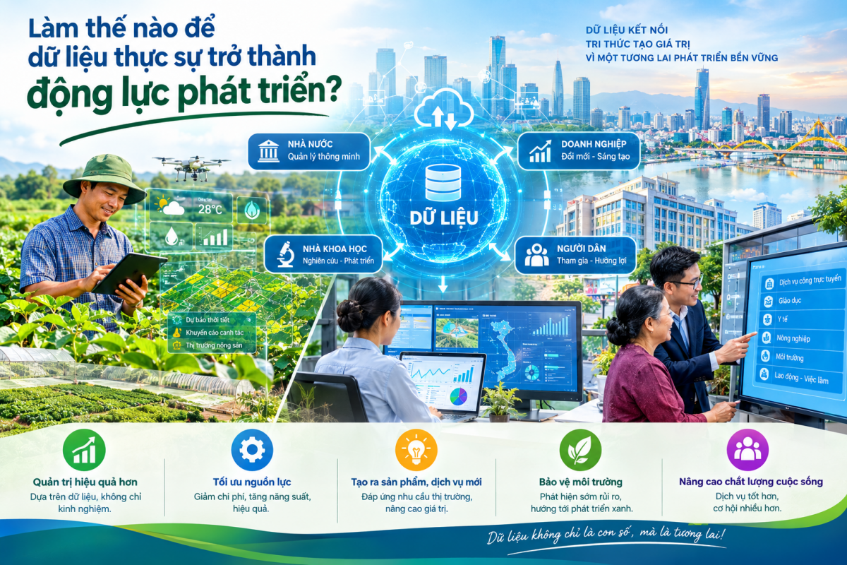 Làm thế nào để dữ liệu thực sự trở thành động lực phát triển?