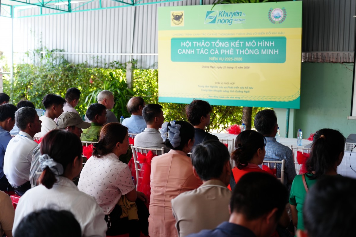 Hội thảo tổng kết mô hình Canh tác cà phê thông minh niên vụ 2025–2026 tại xã Đắk Hà, tỉnh Quảng Ngãi