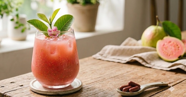 Vitamin C trong nước ép ổi giúp cơ thể hấp thu sắt tốt hơn