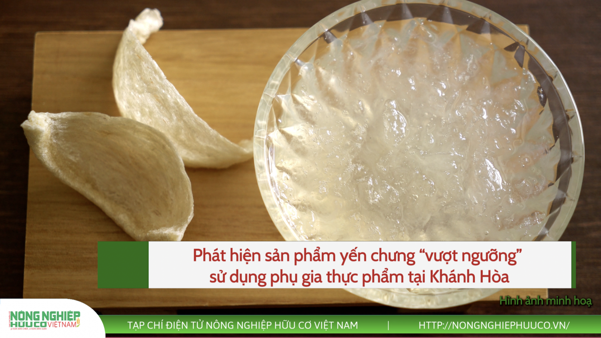 Doanh nghiệp bị phạt 50 triệu do sản phẩm yến chưng “vượt ngưỡng” sử dụng phụ gia thực phẩm